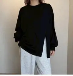 アシメスリットプルオーバー　しまむら