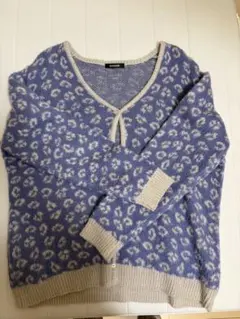 SHAGGIE レオパレードモヘアライクBIGカーディガン