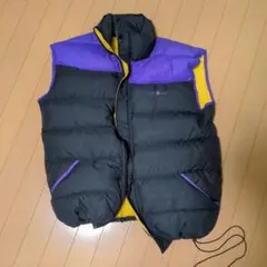 CAPESTORM ダウンベスト ブラック/パープル/イエロー