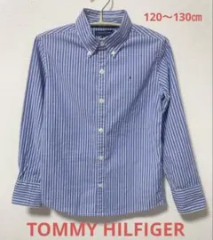 TOMMY FILFIGER ボタンダウンシャツ ストライプ120〜130㎝