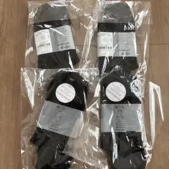 未使用品　GLOBAL WORK フィットソックス ブラック 4足セット