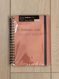 ★Rollbahn2026スケジュール帳 Lサイズ ベーシックピンク★