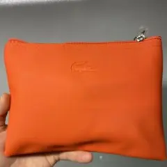 【未開封】LACOSTE オレンジ ポーチ