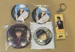 銀魂 坂田銀時 新八 近藤勲 缶バッジ アクキー まとめ売り 5点