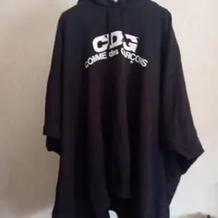 CDG ブラック フード付きパーカー XLのサムネイル