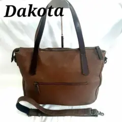 ダコタブラックレーベル　レザー　A4　2way トートバッグ　茶色　ショルダー