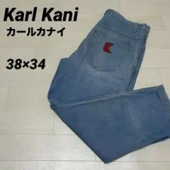 Karl Kani カールカナイ バギーデニムパンツ B−boy 刺繍ロゴ 38のサムネイル