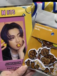 BTS JUNGKOOK フォトカードとシールセット