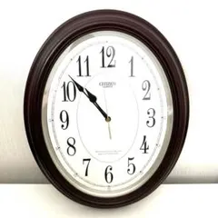シチズン CITIZEN シンクロック 壁掛時計 赤フレーム ヴィンテージ