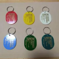 ギヴン展　オーバルキーホルダー（真冬・立夏・春樹・秋彦・柊・玄純）