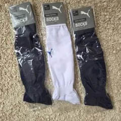 Puma フットボールソックス 25-27cmネイビー2点