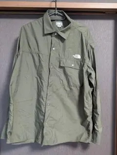 THE NORTH FACE ヌプシシャツ Lサイズ オリーブ