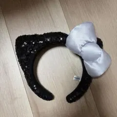 USJ カチューシャ 黒キティーちゃん キラキラ