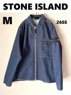 26SS【新品】STONE ISLAND ワッペンパッチ デニムジャケット M