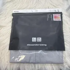 【未使用】ユニクロ　アレキサンダーワン　ヒートテック　リブクルーネック　L