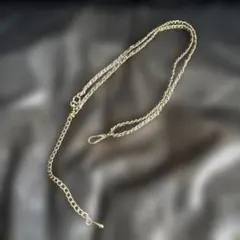 新品未使用　スマホストラップ/ゴールドチェーンスマホショルダーストラップ