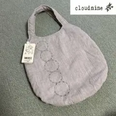 新品 CLOUD NINE コットン 刺繍 バルーン バッグ