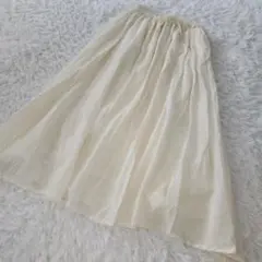 BEAMS ビーミング バイ ビームス スカート ロング シアー S コットン