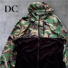 DC パーカー　美品　シャカシャカ　カモフラ　迷彩　アウトドア　ゴルフ　ビッグのサムネイル