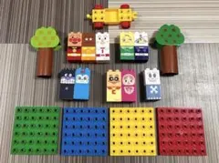 アンパンマン ブロックラボ 人形 車 プレート付