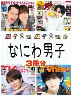 月刊TVガイド 月刊ザテレビジョン TVfan なにわ男子 切り抜き