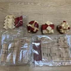 大人のための木製パズル 6点