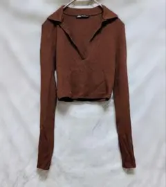 ブラウン ニット