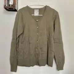 mysty woman カーディガン カーキ