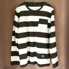 Burberry Black label ボーダーTシャツ　2 メンズ　訳ありのサムネイル