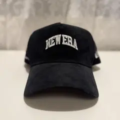 未使用品 NEW ERA ブラック コーデュロイキャップ