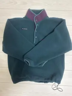 Columbia コロンビア　フリース　メンズ　M ダークグリーン　ドロスト付き