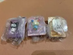 サンリオキャラクターズ パッケージミニチュアコレクション　 3種セット　ガチャ