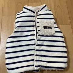 FINST GARMENT ストライプフリースベスト