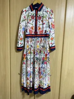 シャツワンピース 長袖 白