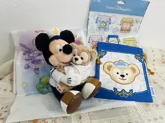 ハートフェルトレターズオブフレンドシップ ミッキー ダッフィー ぬいぐるみバッジ