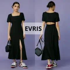 セール‼️　EVRIS エヴリス　バックオープンロングワンピース　フレアのサムネイル