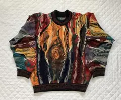 COOGI クージー 90s 3Dニット オーストラリア製 総柄 身幅59cm