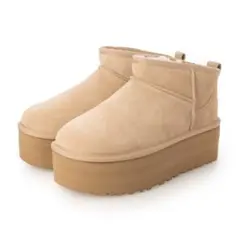 UGG 厚底　ムートンブーツ　ベージュ