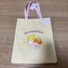 リトルツインスターズ トートバッグ　サンリオ　キキララ　薄黄