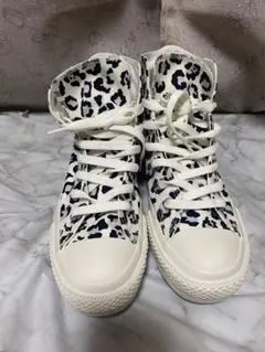 美品 Converse All Star ヒョウ柄 ハイカットスニーカー24.5