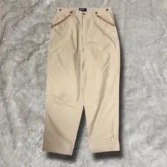 【Rare】 leather piping pocket chino pants