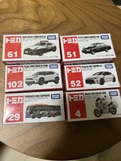 トミカ 6台セット まとめ売りのサムネイル