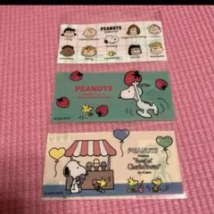 スヌーピー　マイナカードケース　3種デザイン　各１枚