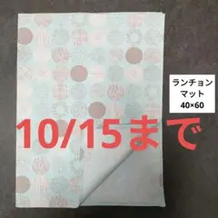 Ｄ275ランチョンマット40×60ハンドメイド　ペパーミント