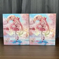桜ミク AMP＋ フィギュア 桜ドレスver. 2個セット