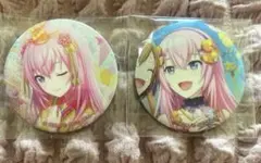 プロセカ　グリッター缶バッジ　巡音ルカ