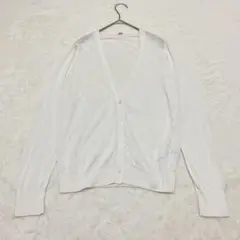 ユニクロ◆ ライトＶネックカーディガン(XL)透け感 UVカット ビックサイズ