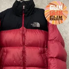 古着◆ノースフェイス ヌプシ ダウンジャケット メンズM レッド