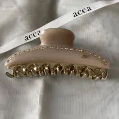 acca ヘアクリップ パール調 ストーン装飾 - メルカリ