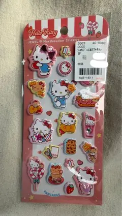 ハローキティ　マシュマロステッカー 12枚セット しまむら　バースデイ　シール